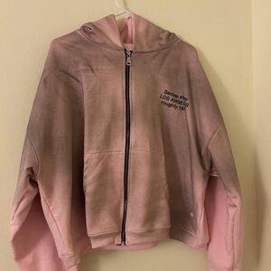 MNML Pink Kids Zip-Up Hoodie